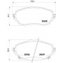 P 83 150 BREMBO Комплект гальмівних колодок дисковий гальм