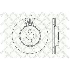 6020-4582V-SX STELLOX Гальмівний диск