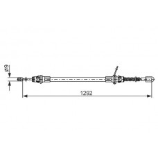 1 987 482 924 BOSCH Тросик, cтояночный тормоз