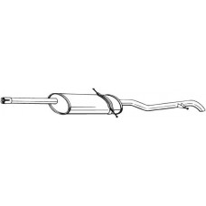 286-555 BOSAL Глушник вихлопних газів кінцевий