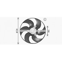PE7563 AVA QUALITY COOLING Вентилятор охолодження двигуна