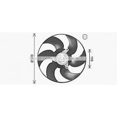 PE7563 AVA QUALITY COOLING Вентилятор охолодження двигуна
