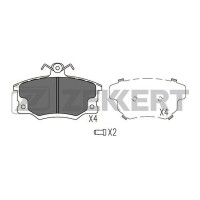 BS-1542 ZEKKERT Комплект гальмівних колодок дисковий гальм