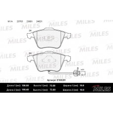E100281 MILES КомплеК т гальмівних колодок, дискове гальмо