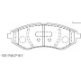 KD9725 ASIMCO Комплект гальмівних колодок дисковий гальм