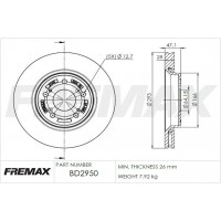 BD-2950 FREMAX Гальмівний диск