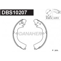 DBS10207 DANAHER Комплект гальмівних колодок