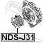 NDS-J31 FEBEST Ремінний шків генератора