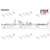 9250621 FTE Тросик, cтояночный тормоз