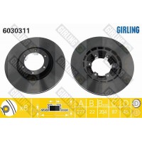 6030311 GIRLING Гальмівний диск