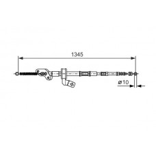 1 987 477 547 BOSCH Тросик, cтояночный тормоз