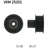 VKM 25201 SKF Паразитный / Ведущий ролик, Зубчастий ремінь