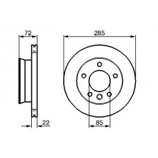 0 986 479 212 BOSCH Гальмівний диск