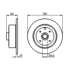 0 986 478 328 BOSCH Гальмівний диск