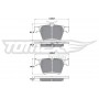TX 17-05 TOMEX Brakes КомплеК т гальмівних колодок, дискове гальмо