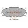 704-17122 IAP QUALITY PARTS КомплеК т гальмівних колодок, дискове гальмо