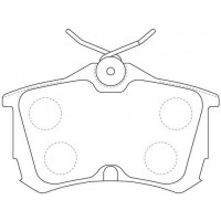 FP8183 FIT Комплект гальмівних колодок дисковий гальм