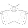FP8183 FIT Комплект гальмівних колодок дисковий гальм