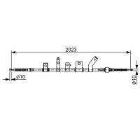 1 987 482 515 BOSCH Тросик, cтояночный тормоз