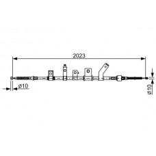 1 987 482 515 BOSCH Тросик, cтояночный тормоз