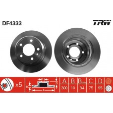 DF4333 TRW Гальмівний диск