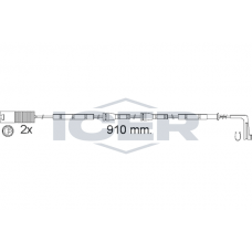 610540 E C ICER Сигналізатор зносу гальмівних колодок