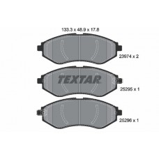 2397406 TEXTAR Комплект гальмівних колодок дисковий гальм