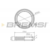 FA2003 BREMSI Повітряний фільтр