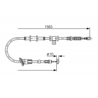 1 987 482 064 BOSCH Тросик, cтояночный тормоз