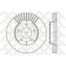 6020-3254V-SX STELLOX Гальмівний диск
