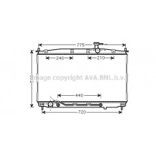 HY2174 AVA QUALITY COOLING Радіатор охолодження двигуна