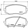 8DB 355 014-901 HELLA Комплект гальмівних колодок, дискове гальмо