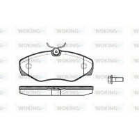 P9343.10 WOKING Комплект гальмівних колодок дисковий гальм