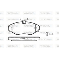 P9343.10 WOKING Комплект гальмівних колодок дисковий гальм