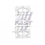 FT29160 FAST Колодки гальмівні дисковые передние CHRYSLER GRAND VOYAGER 08-15, FIAT FREEMONT 11-15
