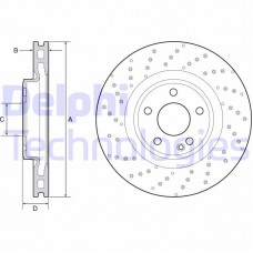 BG4658C DELPHI Гальмівний диск