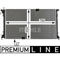 CR 18 000P MAHLE Радіатор охолодження двигуна