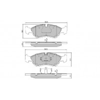 FBP-0731-01 FREMAX Комплект гальмівних колодок дисковий гальм