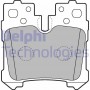 LP2214 DELPHI Комплект гальмівних колодок дисковий гальм