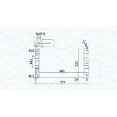 350213154400 MAGNETI MARELLI Радіатор охолодження двигуна