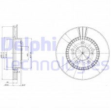 BG3061 DELPHI Гальмівний диск