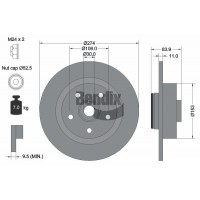 BDS1211 BENDIX Braking Гальмівний диск