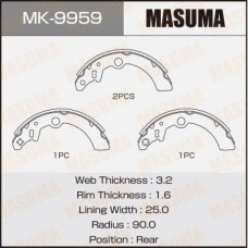 MK-9959 MASUMA Комплект гальмівних колодок