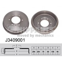 J3409001 NIPPARTS Гальмівний барабан