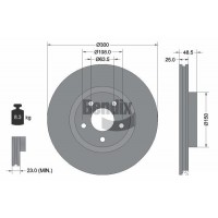 BDS1105HC BENDIX Braking Гальмівний диск