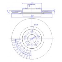 142.1324 CAR Гальмівний диск