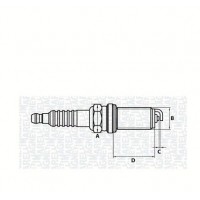 062000778304 MAGNETI MARELLI Свічка запалювання