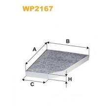 WP2167 WIX FILTERS Фільтр повітря у внутрішньому просторі