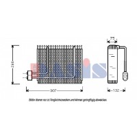 820220N AKS DASIS Випарник кондиціонера