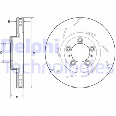 BG9128C DELPHI Гальмівний диск
